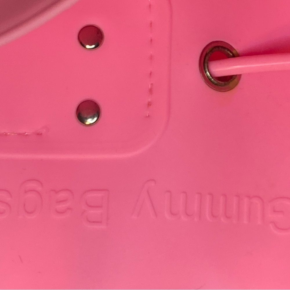 Hot Pink Backpack with Drawstring Closure and Smooth Finish - Picture 4 of 8
